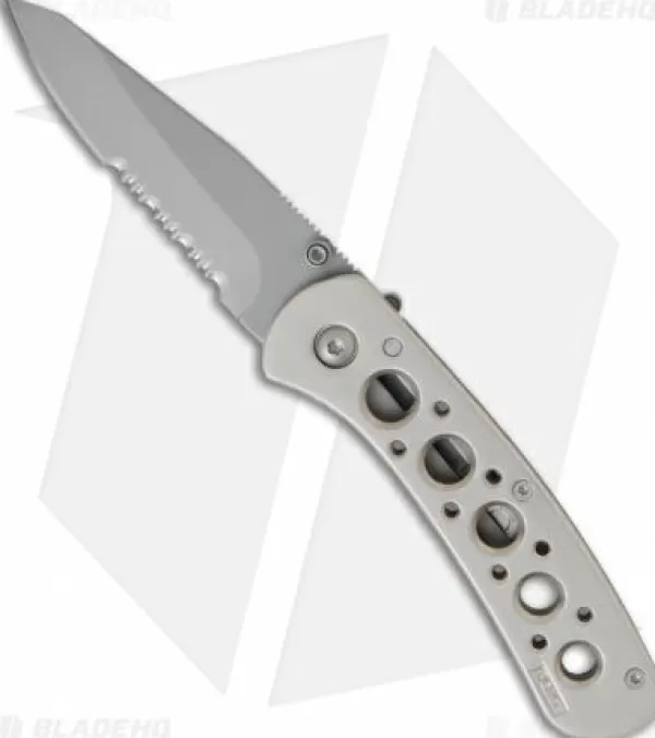 Best Cheap Crkt 14K Summit Mt. Rainier Liner Lock Knife (2.875 Bead Blast Serr) 6612N Pocket Knives
