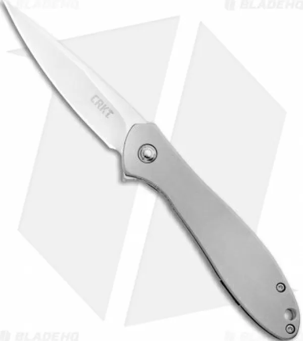 Flash Sale Cheap Crkt Ken Onion Large Eros Stainless Steel Frame Lock Knife (2.84 Satin) K456Xxp Pocket Knives