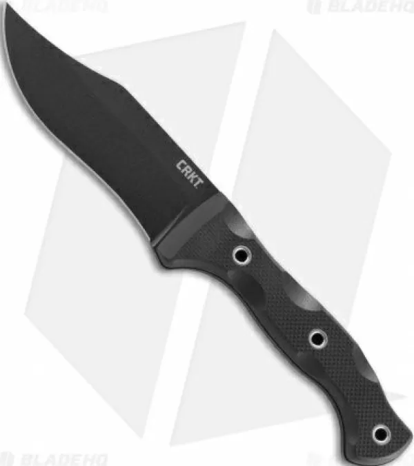 Cheap Cheap Crkt Rakkasan "Forged By War" Fixed Blade Knife Black G-10 (4.8 Black) 1520 Tactical Knives