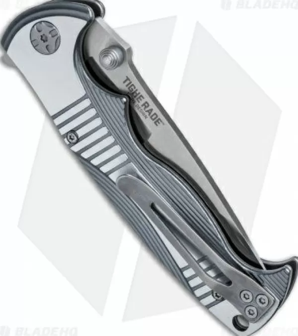 Best Sale Cheap Crkt Tighe Rade Button Lock Knife (3.375 Satin) 5290 Pocket Knives