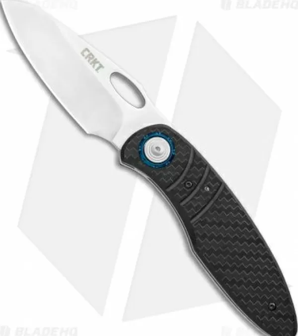 Cheap Cheap Crkt Trask Deadbolt Lock Knife Black Grn (3.3 Satin) 5375 Pocket Knives