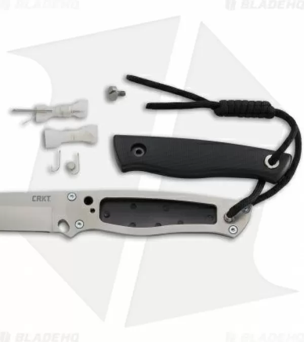 Flash Sale Cheap Crkt Tsr Terzuola Survival Rescue Fixed Blade Knife Black Gfn (4.3 Satin ) 2061 Fixed Blade Knives