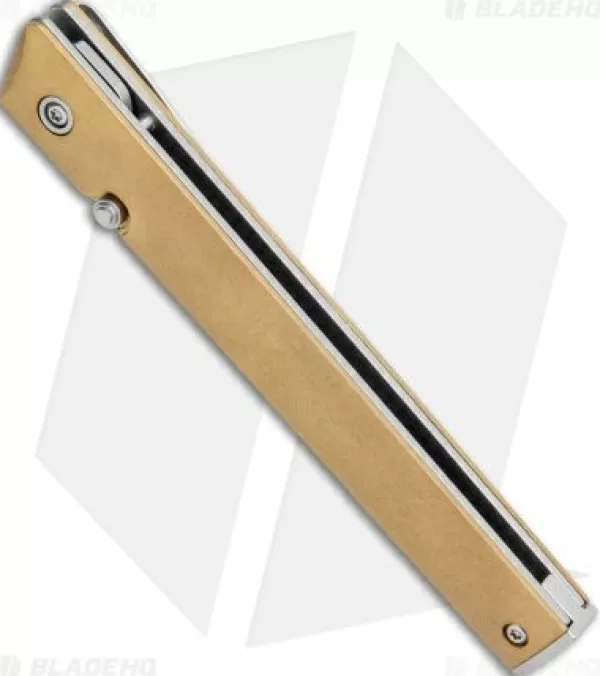Shop Crazy Deals Crkt Ceo Liner Lock Blade Hq Exclusive Knife Brass (3.1 Stonewash D2) Pocket Knives