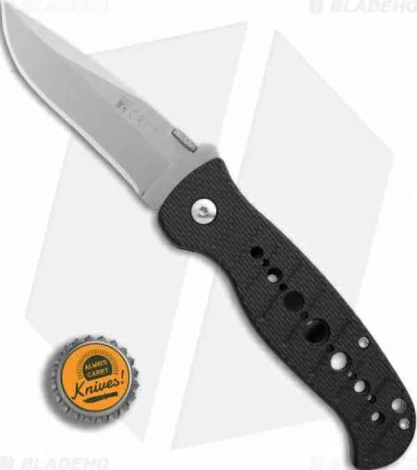 Best Crazy Deals Crkt Crawford Falcon Liner Lock Knife Black Zytel (3.875 Satin) 6232 Pocket Knives