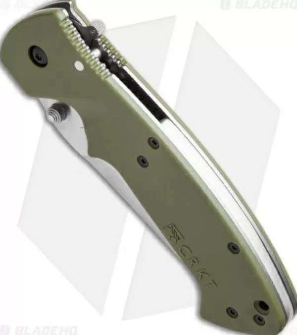 Flash Sale Crazy Deals Crkt Crawford Kasper Liner Lock Knife Od Green Zytel (3.75 Satin Serr) 6783Sod Pocket Knives