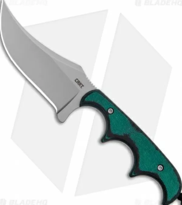 Outlet Crazy Deals Crkt Folts Minimalist Persian Neck Knife Green G-10 (2.1 Bead Blast) 2379 Fixed Blade Knives