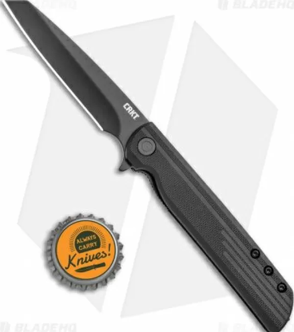 New Crazy Deals Crkt Lck + Spring Assisted Reverse Tanto Knife Black Frn (3.3 Black) 3802K Spring Assisted Knives