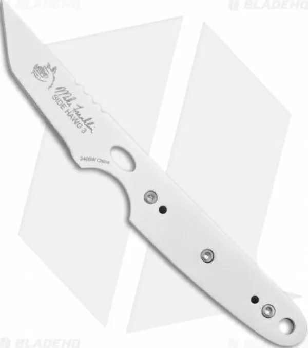 Sale Crazy Deals Crkt Side Hawg 3 Tanto Fixed Blade Neck Knife W/ Pivot Sheath (2 White) 2405W Fixed Blade Knives