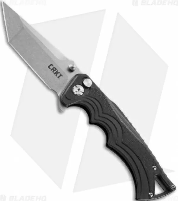 Fashion Crazy Deals Crkt Tighe Bt Fighter Plunge Lock Knife Black Gfn (3.6 Stonewash) 5225 Pocket Knives