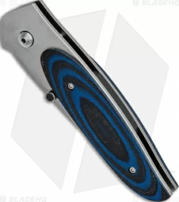 Fashion Crazy Deals Crkt Viele Wasp Liner Lock Knife Black/Blue G-10 (2.8 Bead Blast Serr) 8012 Pocket Knives