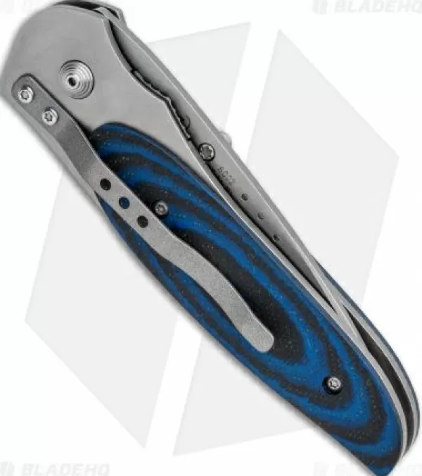 Fashion Crazy Deals Crkt Viele Wasp Liner Lock Knife Black/Blue G-10 (2.8 Bead Blast Serr) 8012 Pocket Knives