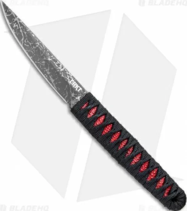Flash Sale Discount Crkt Burnley Obake Fixed Blade Knife Red (3.64 Gray Tini) 2367R Fixed Blade Knives