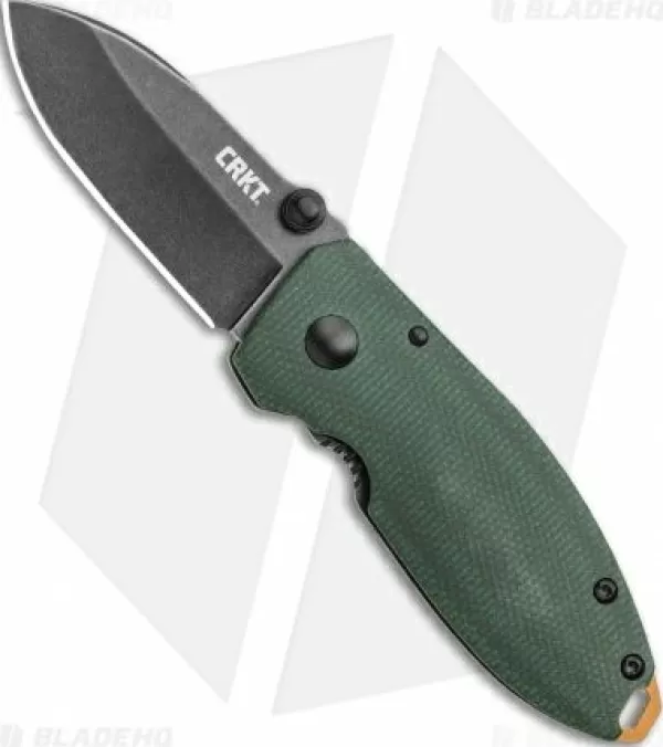 Best Discount Crkt Burnley Squid Frame Lock Knife Green Micarta (2.25 Smokewash D2) Pocket Knives