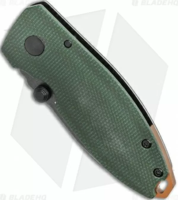 Best Discount Crkt Burnley Squid Frame Lock Knife Green Micarta (2.25 Smokewash D2) Pocket Knives
