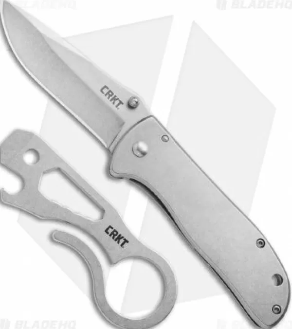 Cheap Discount Crkt Drifter Folding Knife & Viva Pocket Tool Combo Pack 6451S2C Pocket Knives