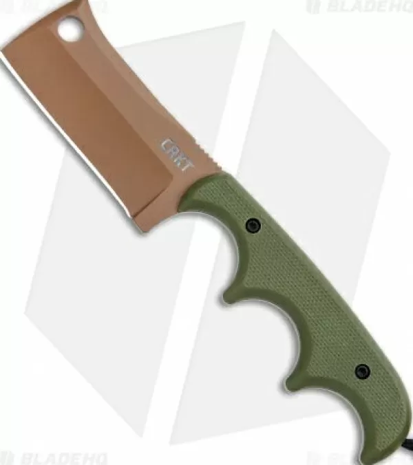 Fashion Discount Crkt Folts Desert Warrior Minimalist Cleaver Neck Knife (2.1 Copper D2) Fixed Blade Knives