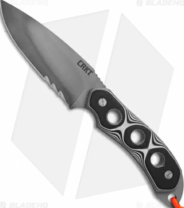 Hot Discount Crkt Hoodwork Survival Fixed Blade Knife (4.875 Gray Serr) 3500 Fixed Blade Knives