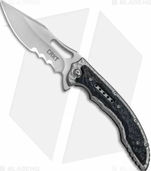 Flash Sale Discount Crkt Ikoma Fossil Frame Lock Knife Black G-10 (3.96 Satin) 5473 Pocket Knives