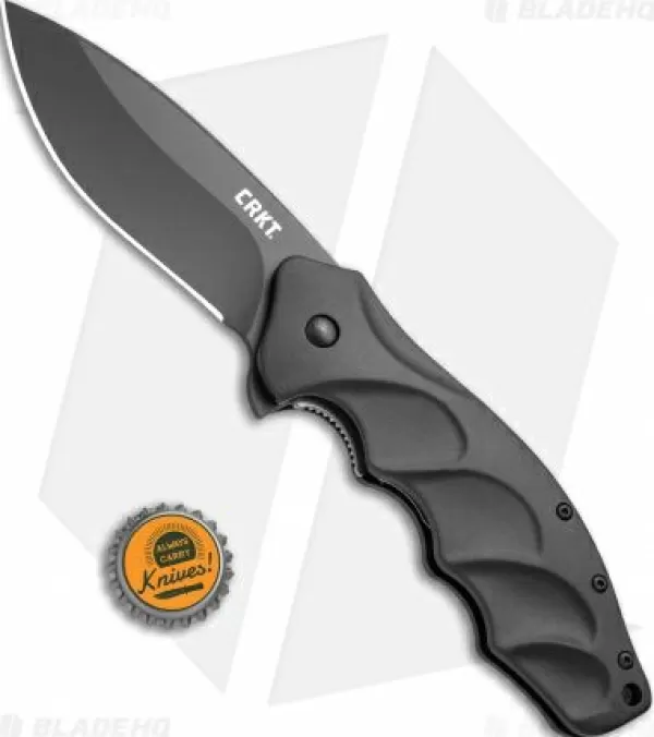 Outlet Discount Crkt Ken Onion Foresight Liner Lock Knife (3.5 Black) K220Kkp Pocket Knives