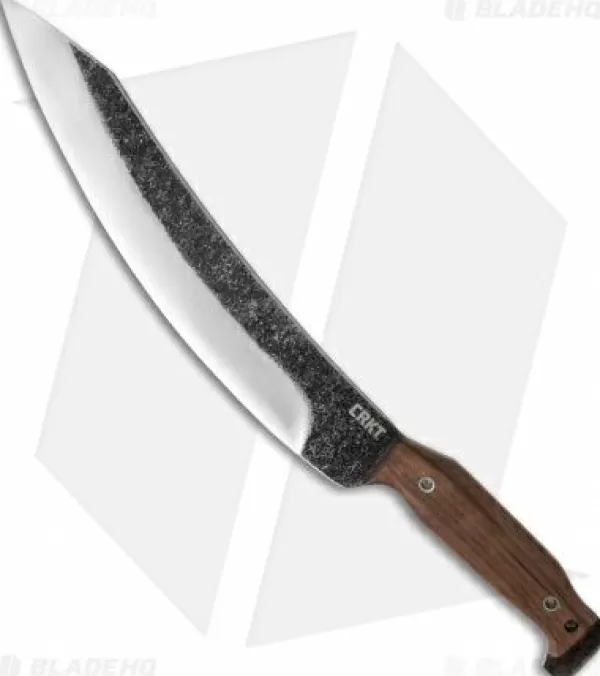 Cheap Discount Crkt Liong Mah-Chete Fixed Blade Knife Walnut (12 Two-Tone) 3100 Fixed Blade Knives