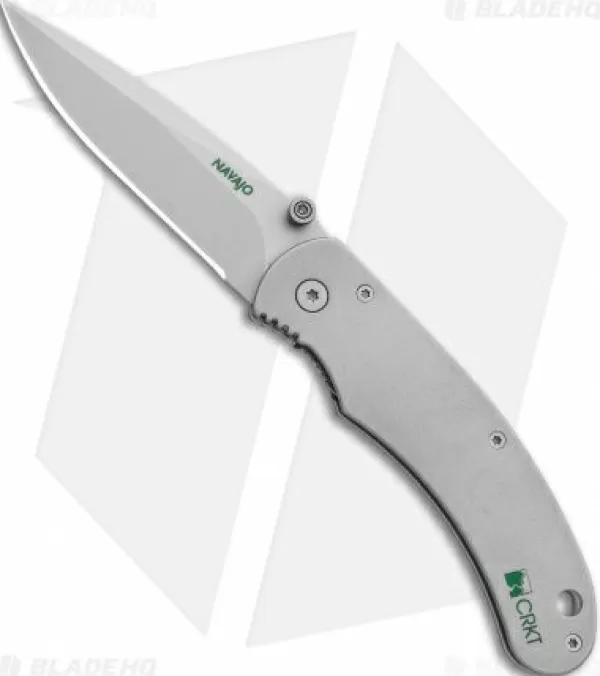 Hot Discount Crkt Navajo Liner Lock Knife Stainless Steel (3 Bead Blast) 6002 Pocket Knives