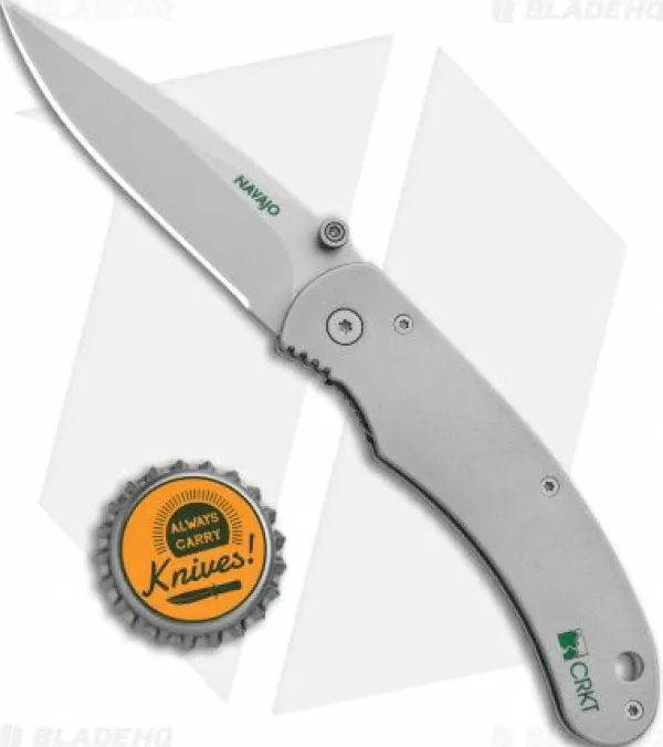 Hot Discount Crkt Navajo Liner Lock Knife Stainless Steel (3 Bead Blast) 6002 Pocket Knives
