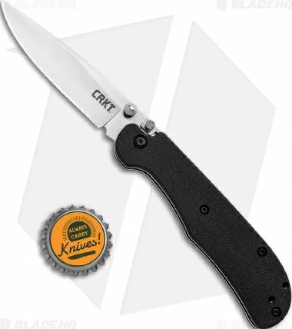 Online Discount Crkt Offbeat Ii Lockback Knife Black Grn (3.2 Satin) 7760 Pocket Knives