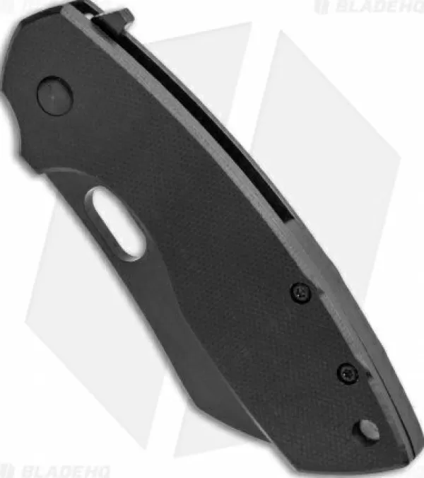 Best Discount Crkt Pilar Large Frame Lock Flipper Knife Black G-10 (2.62 Black D2) 5315Gkd2 Pocket Knives