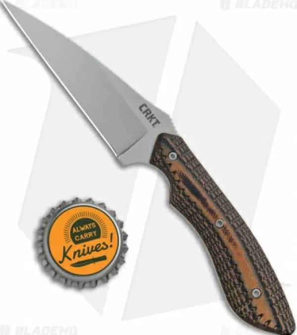 Sale Discount Crkt S.P.E.W. Knife Small Pocket Everyday Wharncliffe (3 Bead Blast) 2388 Spew Fixed Blade Knives