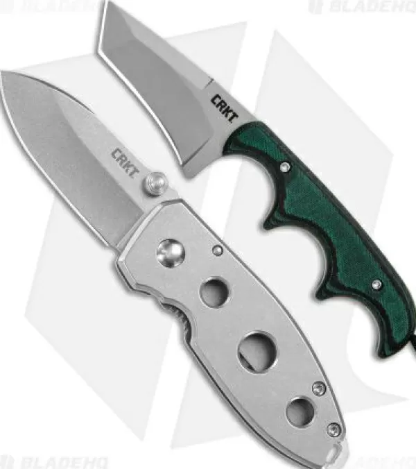 Fashion Discount Online Crkt Burnley Squid Holey + Folts Minimalist Tanto Neck Knife Bundle Pocket Knives