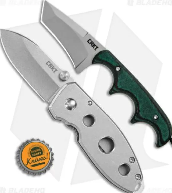 Fashion Discount Online Crkt Burnley Squid Holey + Folts Minimalist Tanto Neck Knife Bundle Pocket Knives