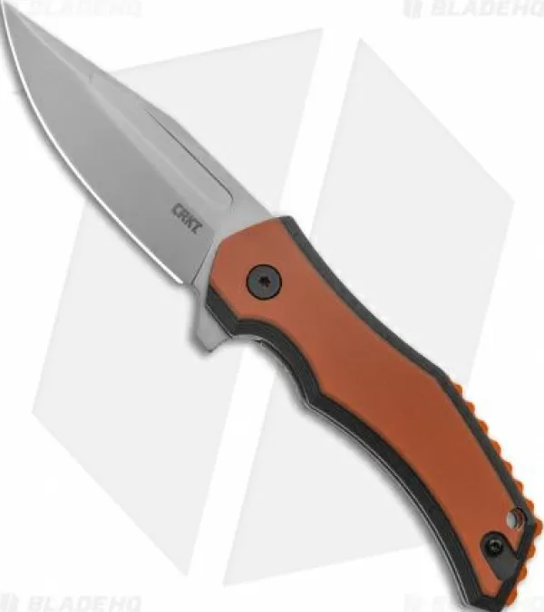 Flash Sale Discount Online Crkt Fawkes Spring Assisted Knife Brown/Orange G-10 (2.75 Bead Blast) Spring Assisted Knives