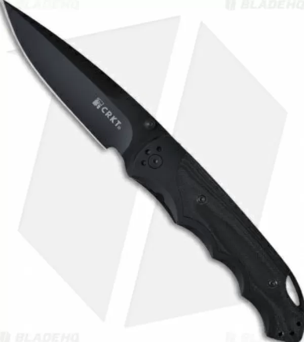 New Discount Online Crkt Fire Spark Tactical Spring Assisted Knife (Black Pln) 1050K Spring Assisted Knives