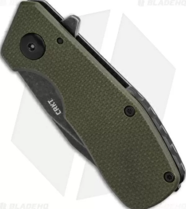 Best Discount Online Crkt Graham Razelcliffe Frame Lock Knife Od Green G-10 (2.4 Black Stonewash) Pocket Knives