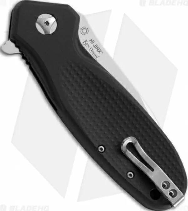 Best Discount Online Crkt Ken Onion Hi Jinx Z Frame Lock Knife Black Gfn (3.25 Satin) K281Kxp Pocket Knives