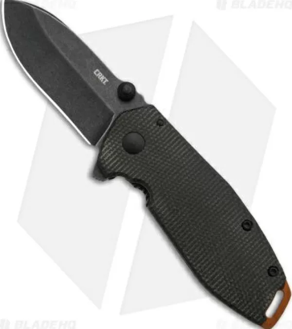 Cheap Exclusive Design Crkt Burnley Squid Flipper Assisted Opening Knife Green Micarta (2.4 Smokewash) Pocket Knives