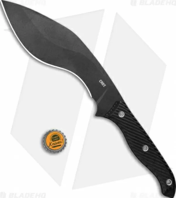 Clearance Exclusive Design Crkt Clever Girl Kukri Fixed Blade Knife Black G-10 (7.75 Black) Fixed Blade Knives