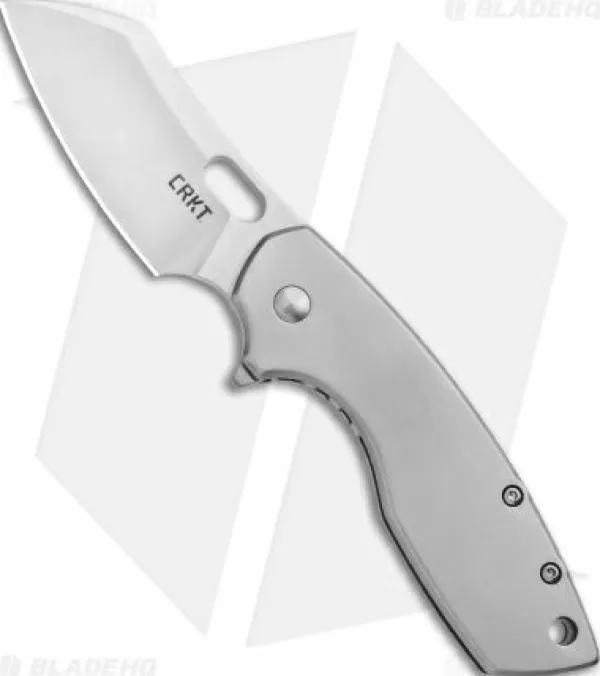 Best Exclusive Design Crkt Pilar Large Frame Lock Flipper Knife Stainless Steel (2.62 Satin) 5315 Pocket Knives