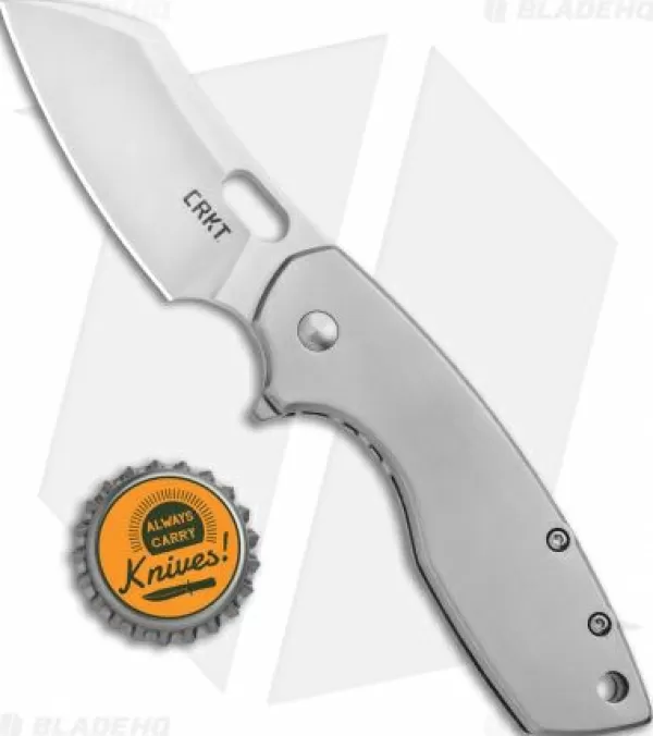 Best Exclusive Design Crkt Pilar Large Frame Lock Flipper Knife Stainless Steel (2.62 Satin) 5315 Pocket Knives