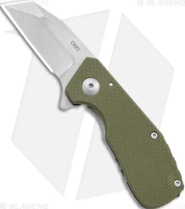 Best Sale Exclusive Design Crkt Razelcliffe Frame Lock Knife Od Green G-10 (2.4 Satin) Pocket Knives