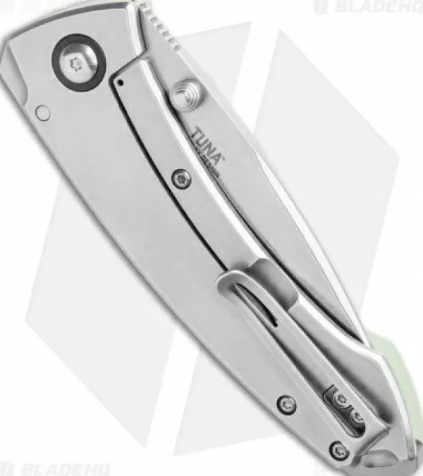 Fashion Exclusive Design Crkt Tuna Frame Lock Knife Natural G-10 (3.25 Stonewash D2) Pocket Knives
