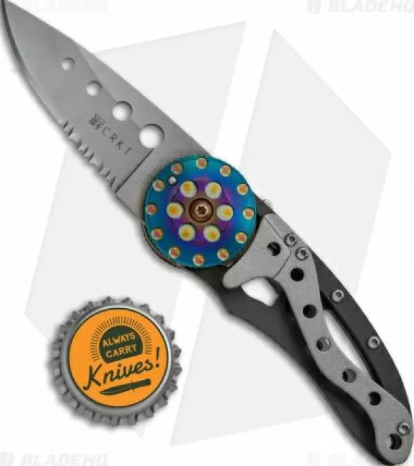 Fashion Exclusive Design Crkt Van Hoy Snap Fire Folding Knife (2.3 Bead Blast Serr) 5011 Pocket Knives