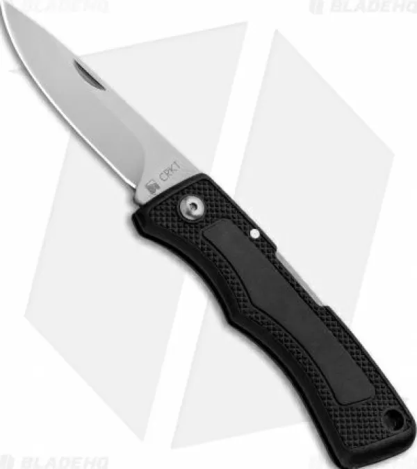 Best Exclusive Design Crkt Wrangler Lockback Knife Black Zytel (2.6 Bead Blast) 6401 Pocket Knives