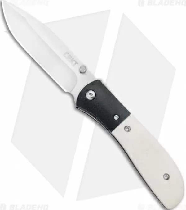 Discount Featured Crkt Carson M4-02 White Bone Spring Assisted Knife (3.25 Satin) Spring Assisted Knives