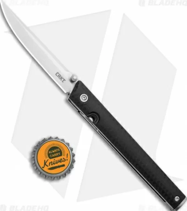 Clearance Featured Crkt Ceo Liner Lock Knife Black Grn (3.1 Satin) 7096 Pocket Knives