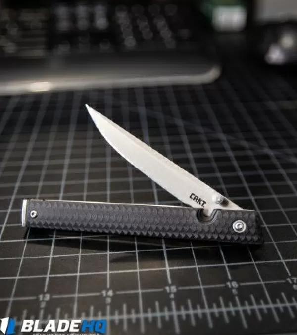 Clearance Featured Crkt Ceo Liner Lock Knife Black Grn (3.1 Satin) 7096 Pocket Knives