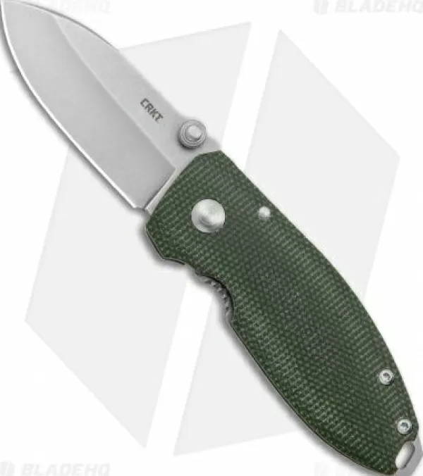 Flash Sale Featured Crkt Exclusive Burnley Squid Frame Lock Knife Green Micarta (2.25 Stonewash D2) Pocket Knives