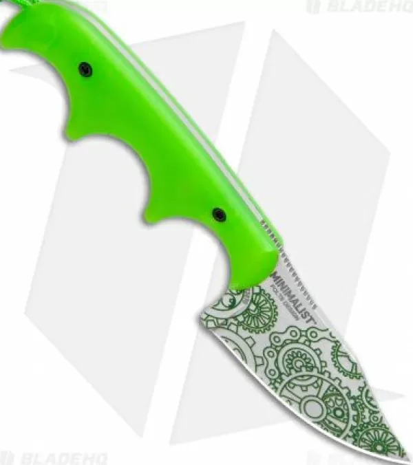 Cheap Featured Crkt Folts Minimalist Bowie Neck Knife "Gears" (2.12 Satin) 2387G Fixed Blade Knives