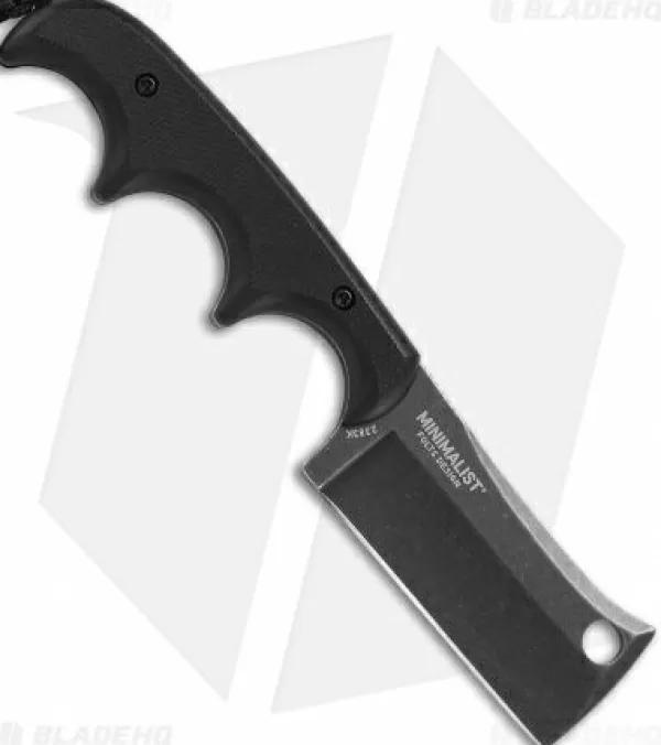 New Featured Crkt Folts Minimalist Cleaver Neck Knife Blackout (2.1 Black) 2383K Fixed Blade Knives
