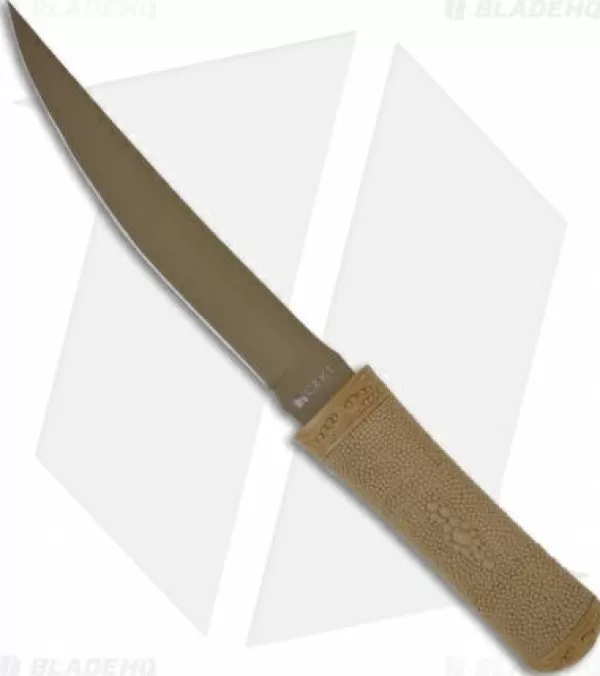 Outlet Featured Crkt Hissatsu Knife Desert Tan Fixed Blade Tanto (7 Brown) 2907D Fixed Blade Knives